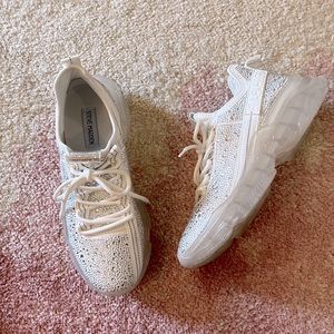 Sparkly Steve Madden sneakers.